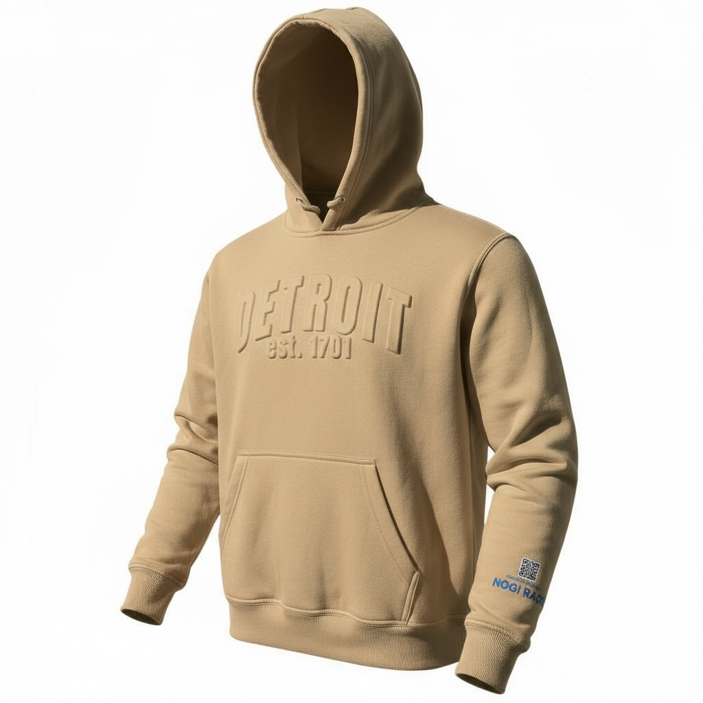 3D Detroit Hoodie (Beige)