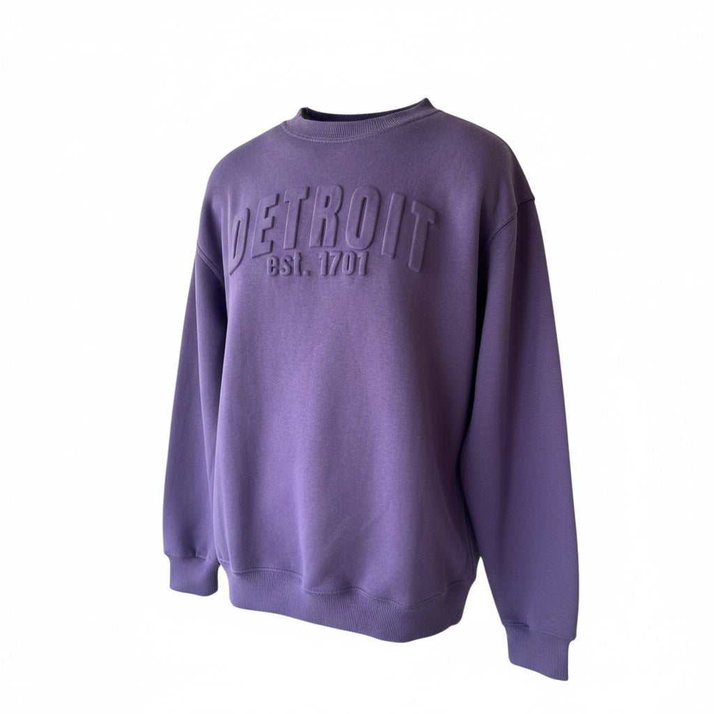 3D Detroit Sweatshirt (Lavender)