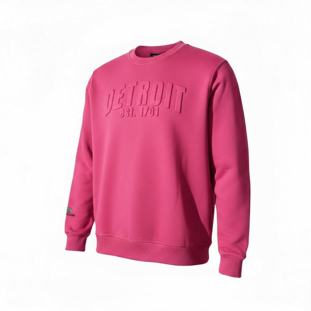 3D Detroit Sweatshirt (Pink)