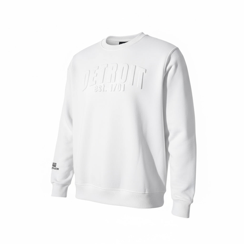 3D Detroit Sweatshirt (Polar White)