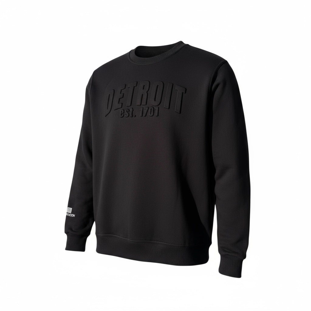 3D Detroit Sweatshirt (Black)