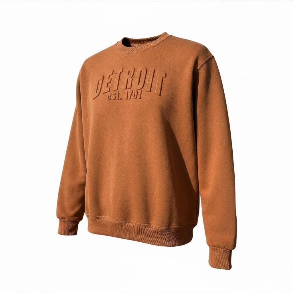 3D Detroit Sweatshirt (Cinnamon Butter)