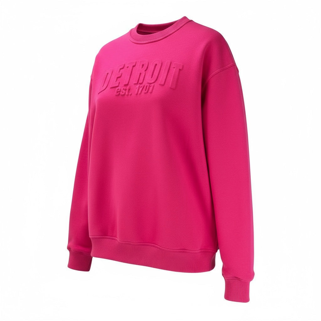 3D Detroit Sweatshirt (Fuchsia)