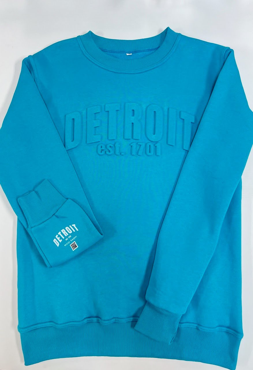 3D Detroit Sweatshirt (Blue)