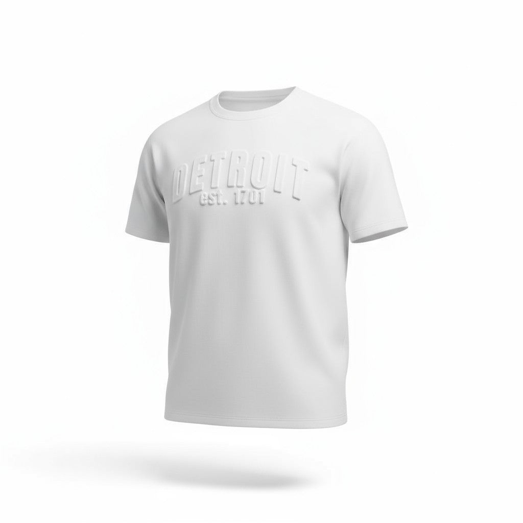 3D Short Sleeve T-Shirt (Polar White)