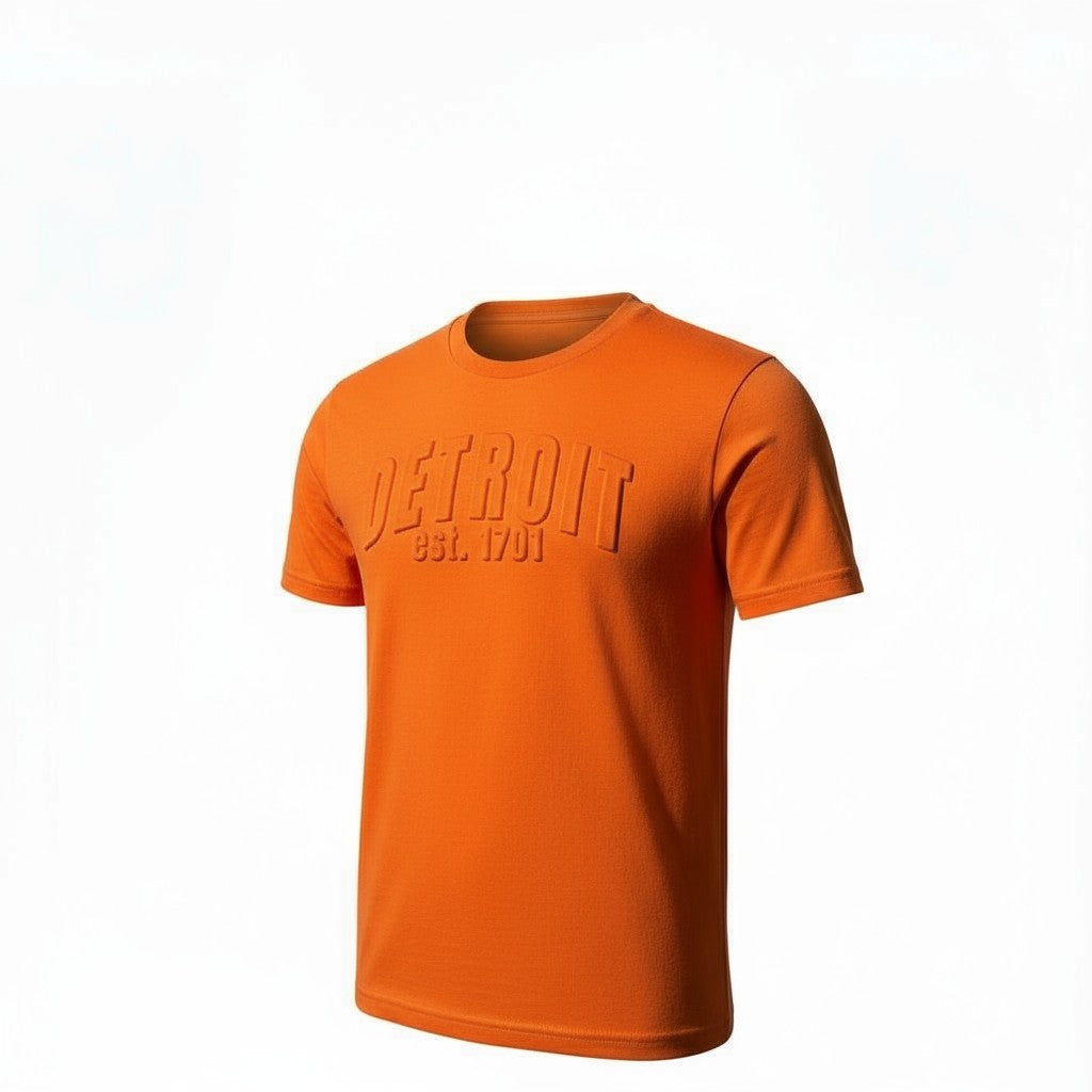 3D Short Sleeve T-Shirt (Orange)