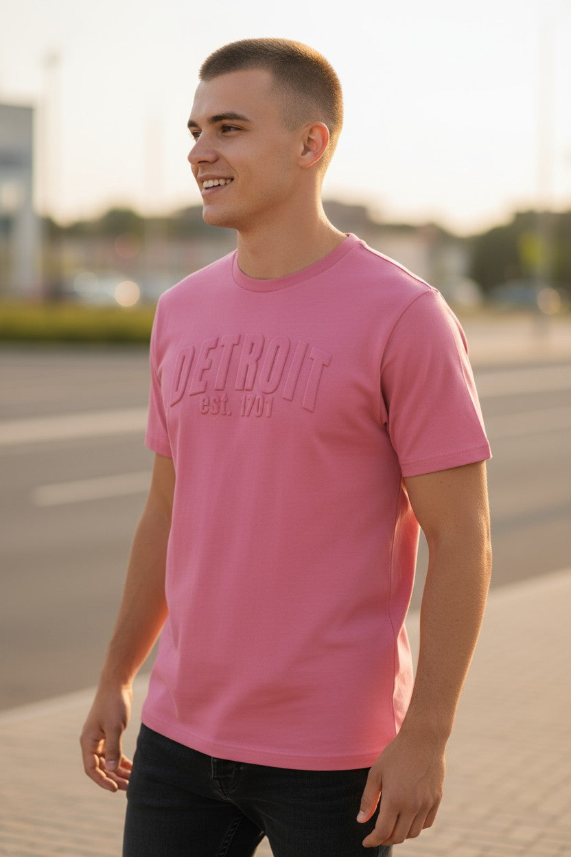 3D Short Sleeve T-Shirt (Pink)