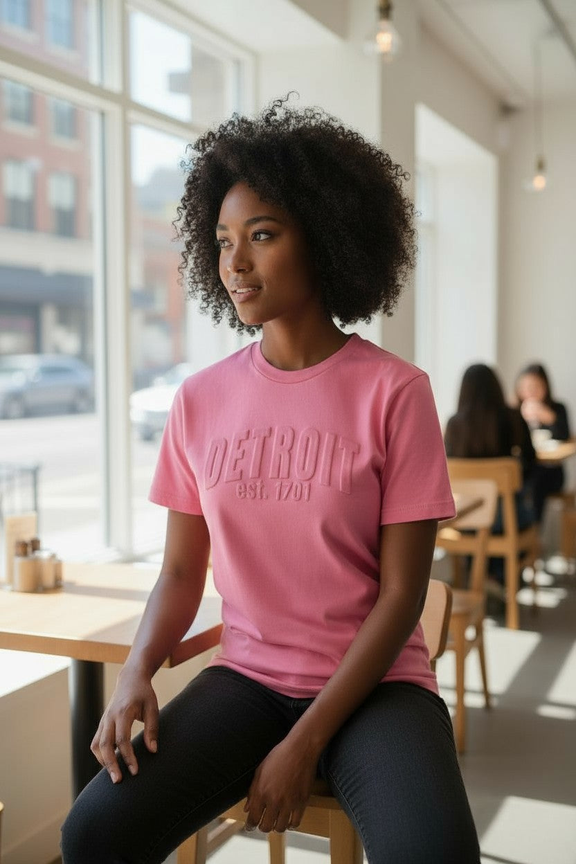 3D Short Sleeve T-Shirt (Pink)