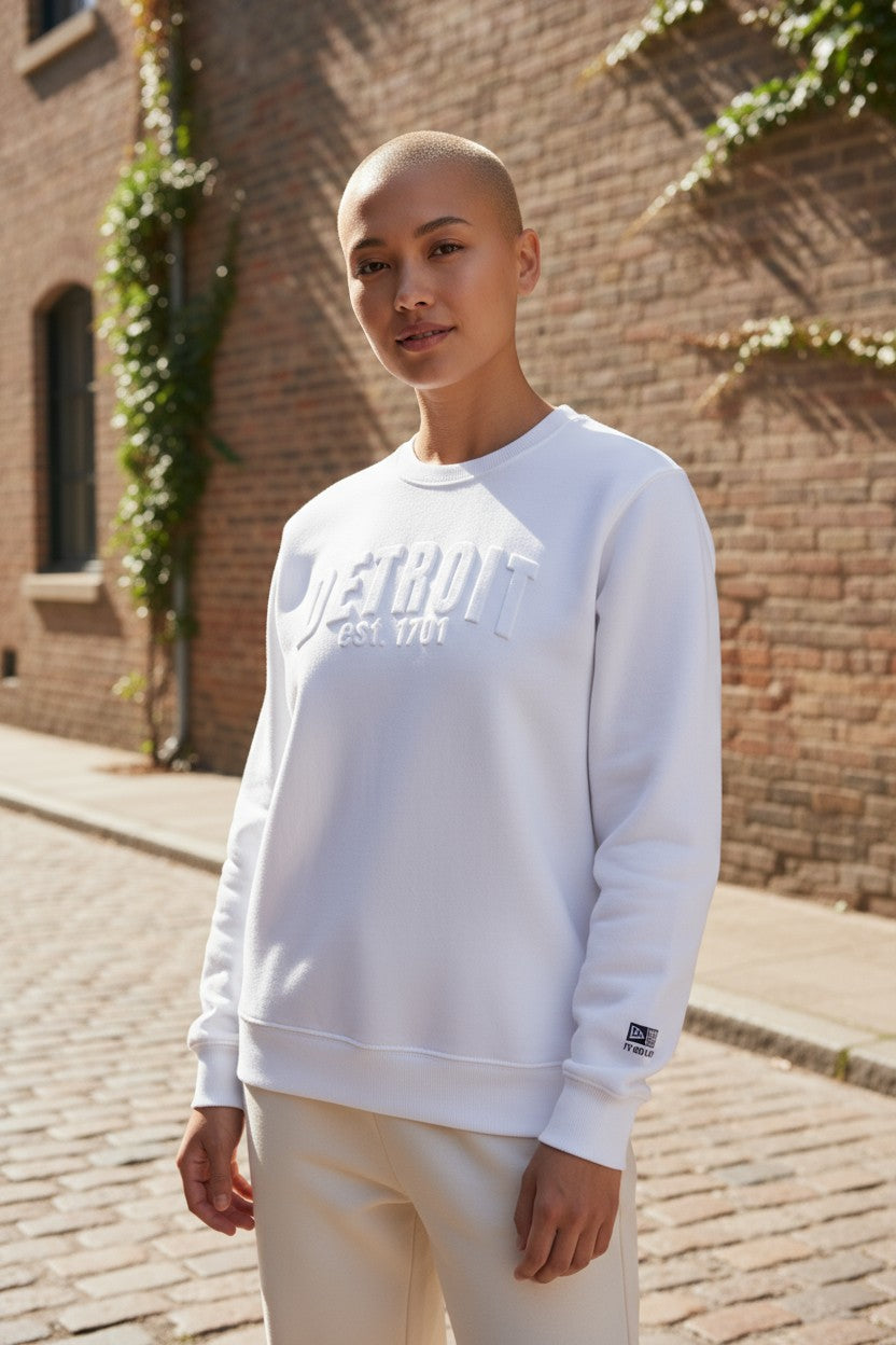 3D Detroit Sweatshirt (Polar White)
