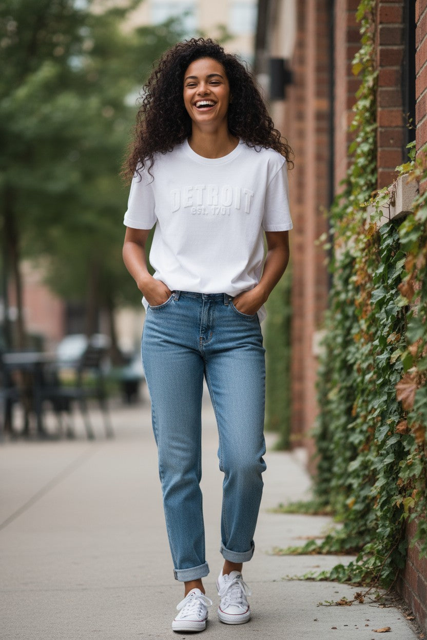 3D Short Sleeve T-Shirt (Polar White)