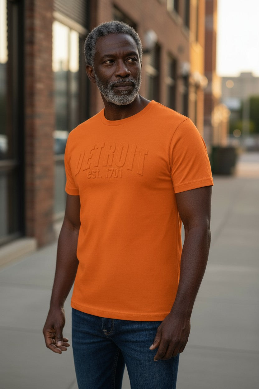 3D Short Sleeve T-Shirt (Orange)