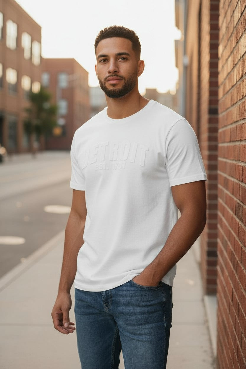 3D Short Sleeve T-Shirt (Polar White)